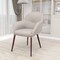 Leisuremod Elias Dining Chair Upholstered in Leather Velvet and Powder Coated Iron Legs, 2PK EDC21LGR-2 - alternate 7