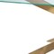 Homeroots 87" Clear and Gold Glass and Metal Cross Leg Base Dining Table 555163 - alternate 4