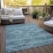 Homeroots 9' X 12' Teal Blue And Aqua Southwestern Washable Indoor Outdoor Area Rug 588736 - alternate 8