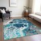 Homeroots 10' X 14' Teal Blue And Navy Blue Nautical Washable Indoor Outdoor Area Rug 581514 - alternate 8