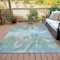 Homeroots 3' X 5' Sky Blue And Ivory Abstract Washable Indoor Outdoor Area Rug 631353 - alternate 7