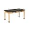 Diversified Spaces Wooden Leg Tables with Compartments, Oak, Wood Frame, 48 in W, Black C710LBBK30E - alternate 1
