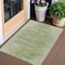Homeroots 3' X 5' Artichoke Green And Fern Green Abstract Washable Indoor Outdoor Area Rug 587620 - alternate 1