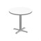 Correll Round Cafe Table, 24 in W, 24 in L, 29 in H, Particleboard Top, Frosty White SXT24DER-80-98-13 - alternate 1