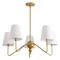 Jonathan Y Skylar 32" 5-Light Classic Minimalist Metal Inverted Gourd LED Chandelier, Gold Painting JYL7912B - alternate 10