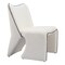 Homeroots 29" Ivory Faux Shearling And Upholstered Side Chair 572298 - alternate 8