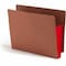 Smead Pocket Folder, End Tab, 3.5", Red, 10PK 73686 - alternate 2