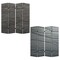 Homeroots 84" Gray Canvas Folding Four Panel Screen Room Divider 274662 - alternate 8