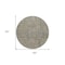Homeroots 8' Taupe Gray And Beige Round Southwestern Washable Indoor Outdoor Area Rug 587094 - alternate 8