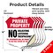 Signmission Private Property Shield Label Set No Sol, 4 inch X 4 inch, Vinyl Decal, 5PK SHI-D-5PACK-4-439 - alternate 5