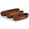 Megachef 3 Piece Acacia Wood Oval Serving Bowls in Assorted Sizes 750122186M - alternate 5