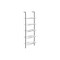 Homeroots 72" White Metal Five Tier Bookcase 489807 - alternate 9