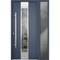 Vdomdoors Steel Door Deux 5755 Gray Graphite Sidelight Exterior Window Stainless Inserts Single Modern Painte DEUX5755EXD-GRE-W36+12 x H80-Right-hand Inswing - alternate 6