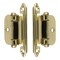 Brixwell Non Self Closing, Free Swinging Variable Overlay Flush Cabinet Hinge 3/8 in Pair BX79196 - alternate 3