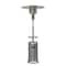 Homeroots 48000 BTU Silver Steel Propane Cylindrical Pole Standing Patio Heater 480565 - alternate 1