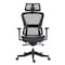 Homeroots Set of Two Black Adjustable Height Swivel Rolling Office Chair 638370 - alternate 7