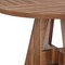 Homeroots 47" Brown Solid Wood Pedestal Base Round Top Dining Table 635744 - alternate 4