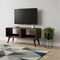 Homeroots 39in Brown Solid Wood Enclosed and Open Storage TV Stand 719196 - alternate 8