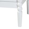 Baxton Studio Lucera Mid-Century White 2-Drawer Bobbin Nightstand 257-14121-ZORO - alternate 9