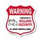 Signmission 24 Hour Surveillance Shield Sign Warning, 18 Inch X 18 Inch, Plastic Sign SHI-P-18-350 - alternate 1