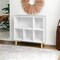 Homeroots 35" White and Natural Five Shelves Freestanding Shelving Unit 403100 - alternate 3