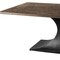 Homeroots 79" Brown And Black Solid Wood And Metal Pedestal Base Dining Table 380462 - alternate 4