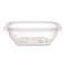 Dart Square Plastic Bowls, 8 oz, 8.5 x 8.5 x 1.51, Clear, Plastic, 504PK C8SB - alternate 1