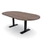 Skutchi Designs 6ft Racetrack Conference Table With Power | Harmony Series | 6 Person Meeting Room Table HAR-RAC-48X72-T.BK-H3041-NA - alternate 1