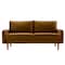 Homeroots Ginger Contemporary Velvet Sofa with Side Pockets 473444 - alternate 5