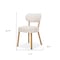 Homeroots Beige Upholstered Fabric Open Back Dining Side Chair 605886 - alternate 5