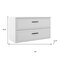 Homeroots 40" White Wood Freestanding Bathroom Vanity With White Sink And Two Drawers 627385 - alternate 4
