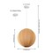 Jonathan Y Sia 16" 1-Light Scandinavian Japandi Adjustable Lantern Metal w/Ribbed Cocoon Globe Shade LED Pendan JYL4206D - alternate 8