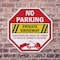 Signmission No Parking Private Driveway Unautho, 6 inch X 6 inch, Plastic Sign, 2PK OC-P-2PACK-6-86 - alternate 7