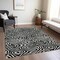 Homeroots 8' X 10' Black And Ivory Abstract Washable Indoor Outdoor Area Rug 598953 - alternate 8
