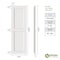 Ekena Millwork True Fit PVC Two Equal Flat Panel Shutters, Starless Night Blue, 18W x 45H, PR TFP101FPF18X045OB - alternate 7