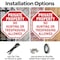 Signmission Private Property No Hunting or Tres, 10 inch X 10 inch, Aluminum Metal Signs, 2PK OC-A-2PACK-10-153 - alternate 6
