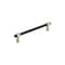Amerock Mergence 6-5/16 inch 160mm Center-to-Center Matte Black/Golden Champagne Cabinet Pull BP36860FBBBZ - alternate 1