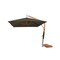 Bambrella 10' Square Bamboo Cantilever Umbrella w/354lb Base System-Grey Canopy 3.0m SQ-SW-L-G-BS - alternate 1