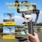 Wrightmaster 4-In-1 AI Smartphone Stabilizer with Face & Body Tracking, Gesture Control, Adjustable Brightness ZR-3pro - alternate 7