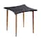 Homeroots Set of Two Black and Bronze Wood and Steel Free Form Coffee And End Table 572203 - alternate 7