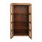 Homeroots 36in Brown Solid Wood Frame China Cabinet With Three Shelves 489039 - alternate 6