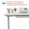 Motionwise Standing Desk, 24 in x48", Adjust Height 28" to 48", White Top, White Frame SDG48W - alternate 8