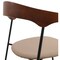 Leisuremod Lyra Collection Modern Chair in Dark Wood back and Taupe Seat, 2PK LCAS-41DTP2 - alternate 8