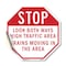 Signmission Stop Look Both Ways High Traffic Ar, 10 Inch X 10 Inch, Vinyl Decal OC-D-10-212 - alternate 1