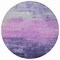 Homeroots 8' Lavender And Lilac Round Striped Washable Indoor Outdoor Area Rug 610897 - alternate 8