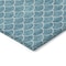Homeroots 5' X 8' Teal Blue And Ivory Geometric Washable Indoor Outdoor Area Rug 596208 - alternate 7