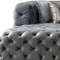 Homeroots Tufted Gray Velvet Modular U Shaped Sofa and Chaise Sectional With Toss Pillows 642272 - alternate 7