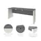 Bestar Credenza Connexion Credenza, Slate/Sandstone, 23.4" D X 30.4" H, 71.1" W X Melamine, Slate/Sandstone 93612-1159 - alternate 5