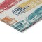 Homeroots 3' X 5' Ivory Teal Blue Orange And Red Striped Washable Indoor Outdoor Area Rug 616652 - alternate 8