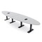 Skutchi Designs 12 Person Conference Table With Power Unit | 14' Oval Table | Harmony Series HAR-OVL-48X168-T.BK-U779-EBLK - alternate 1